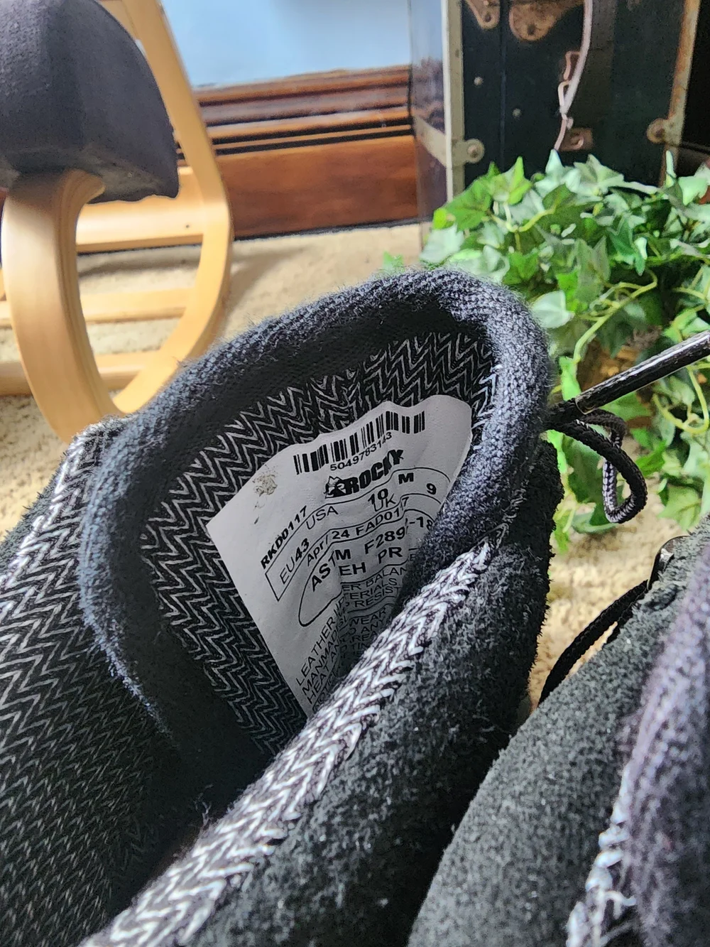 Rocky 77s Black Lace-Up Leather Wildlands Firefighting Boots NFPA 1977 Certified